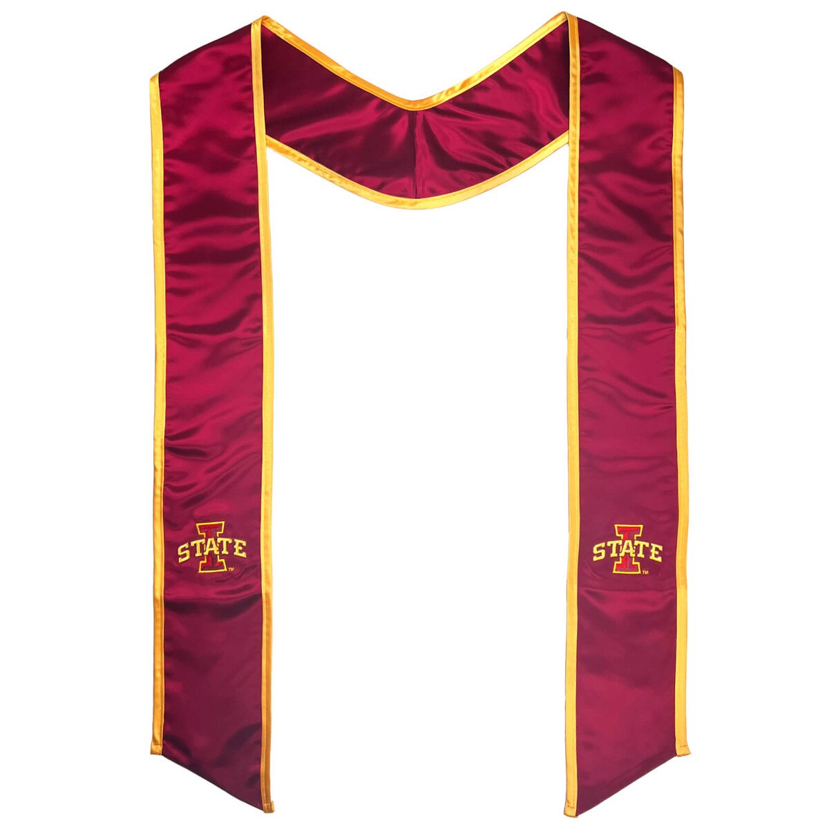 Cardinal & Gold I-State Graduation Stole